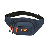 Vielseitige Gürteltasche für Damen und Herren mit geräumigen Fächern, Nylon, Umhängetasche, lässige Umhängetasche, Gürteltasche, blau, Mass Beauty