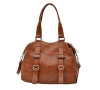 Vielseitige Tragetasche aus PU-Leder, modische Umhängetasche, großes Fassungsvermögen, stilvolle Umhängetasche, einfarbig, trendige Schnalle, Sling-Tasche, Outdoor-Reisetasche, Handtasche (braun)