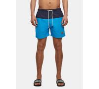 Urban Classics Herren Badeshorts – schnelltrocknend, Kordelzug, Taschen – Dunkelblau/Himmelblau 5XL