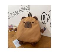 Vielseitiger trendiger Capybara-Rucksack, Unisex-Cartoon-Tasche, brauner Element-Rucksack