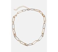 Edelstahlkette URBAN CLASSICS "Urban Classics Unisex Color Mix Necklace", gold, silber, Halsketten, Damen, onesize, Baumwolle, Edelstahlkette (76675857-0) gold, silber