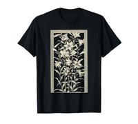 Vielzahl von Lilien Graphic Flower Print Geblümt T-Shirt