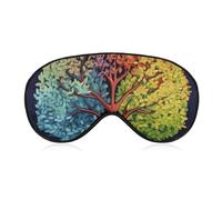 Vierjahreszeiten-Baum-Schlafmaske, Augenmaske, Augenmasken für Schlafmasken für Damen und Herren, Reiseaugenmaske, verstellbare Schlafmaske, Schlafmaske, Verdunkelung, niedliche Schlafmaske