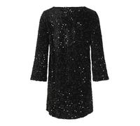 VIFAITH V-NECK L/S SEQUIN DRESS/VOL Schwarz S