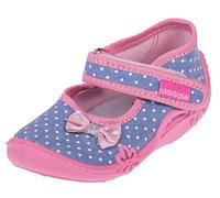 Viggami Girls' Slippers, Casual Shoes, Cute Slippers, Size 18-27, leather insole - Grey dots, size: 20 EU