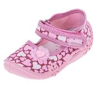 Viggami I.T.G. Mädchen Hausschuhe Ada (Dunkelrosa/Rosa Herzen, 22)