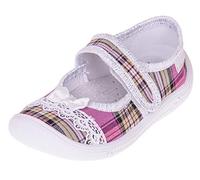 Viggami I.T.G. Mädchen Hausschuhe mit Klettverschluss Helenka (Spitze, 28)