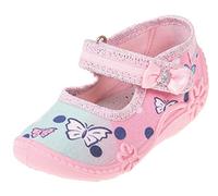 Viggami I.T.G. Mädchen Hausschuhe mit Klettverschluss (Lila, 24)