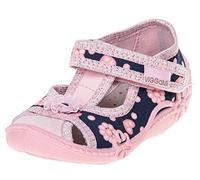 Viggami I.T.G. Mädchen Hausschuhe mit Klettverschluss (Marysia Dunkelblau, 20)