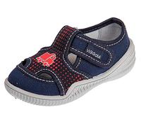 Viggami Jungen Hausschuhe Little Adam (Dunkelblau/Rot, 22 EU)