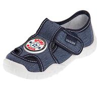 Viggami I.T.G. Jungen Hausschuhe mit Klettverschluss Adas (Jeans/Sport, 26)