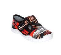 Viggami Jungen Hausschuhe mit Klettverschluss Adas (Marek Schwarz, 34)