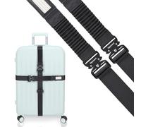 Vigorport Gepäckgurte für Koffer, TSA-zugelassen, robuste Metallschnalle, Gepäckgurtgurt, dehnbarer Reisegurt für Gepäck, 183 cm lang, 2 Stück
