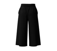 VILA - VIHELA HW CULOTTE PANTS black - Gr. - 34