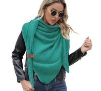 Vijamiy Dreieckstuch Schal Damen Winter,Damenmode Flauschig Schal Dreieck Weich und Kuschelig,um Als Umschlagtuch Halstuch Verwendet Zu Werden Geschenke 200cm*80cm(Grün)