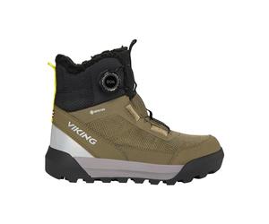 Viking Expower Warm GTX Boa, Schneestiefel Unisex-Kinder und Jugendliche, Khaki, 33 EU