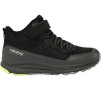 Viking Footwear Junior´s Flow Mid Wp 1v Black/charcoal 34