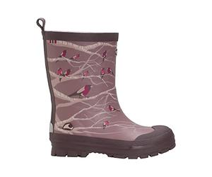 Viking Jo l l y Pr i n t Th e r m o Rubber Boots, Dusty Pink/Multi, 33