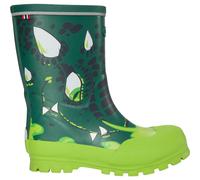 Viking Kids Jolly Print Grün - Flexibler handgefertigter Kinder Gummistiefel, Größe EU 27 - Farbe Bottlegreen - Multi