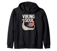 Viking Soul Langschiff Scandinavian Pride, Norwegen Kapuzenjacke