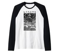 Viking Warrior Ship Storm Old Norse Mythology Runen Graphic Raglan