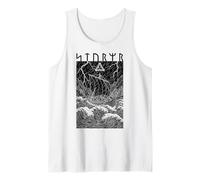 Viking Warrior Ship Storm Old Norse Mythology Runen Graphic Tank Top