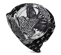 Vikings Beanie-Mütze, Wintermütze, weicher Strick, Slouchy, Kopfbedeckung für Erwachsene, Outdoor, Vikings7, Einheitsgröße