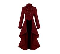 Viktorianischer Frack für Damen, Renaissance-Steampunk-Frack, viktorianischer Schwalbenschwanz, lange Trenchjacke, Gothic-Frack, Uniform, viktorianischer Mantel, Hochzeitsuniform für Party