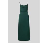 VILA Abendkleid aus Satin Modell 'RAVENNA' in Dunkelgruen, Größe 36