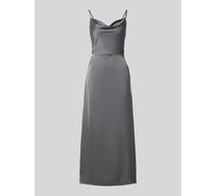 VILA Abendkleid aus Satin Modell 'RAVENNA' in Hellgrau, Größe 38