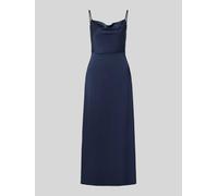 VILA Abendkleid aus Satin Modell 'RAVENNA' in Marine, Größe 34