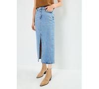 Jeansrock VILA "VIJAF HW MIDI DENIM SKIRT-NOOS" Gr. 40, blau (medium blue denim detail:wash mbd, 011) Damen Röcke (64412725-40) medium blue denim detail:wash mbd, 011
