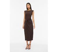 Vila Damenkleid Frau Vijustine O-neck Midi-kleid/dc/bfs Braun M