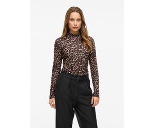 Vila - Bekleidung Vileoa L/S High Neck Top - Noos - braun - Größe L