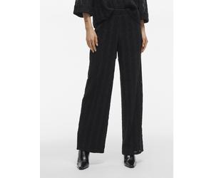 Vila - Bekleidung VILUMENA HW WIDE PANTS - Schwarz - Größe S