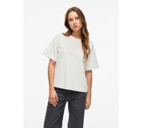 Vila - Bekleidung VIMONIE FLOWER EMB S/S O-NECK - Weiß - Größe M