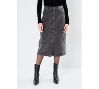 Vila - Bekleidung VIMORA HW MIDI DENIM SKIRT/ROU - schwarz - Größe 40