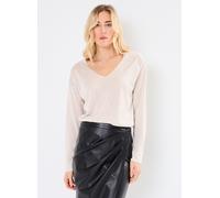Vila - Bekleidung VINOVY L/S V-NECK REV KNIT TOP-NOOS - Beige - Größe M