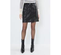 Vila - Bekleidung VIPEN COATED HW BRAID SKIRT - schwarz - Größe 36