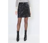 Vila - Bekleidung VIPEN COATED HW BRAID SKIRT - schwarz - Größe 40