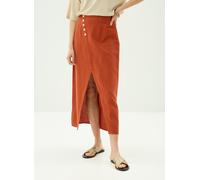 Vila - Bekleidung Viprisilla Hw Midi Button Skirt/Vol/R - Braun - Größe 38