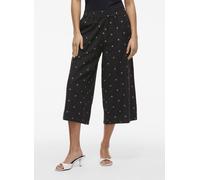 Vila - Bekleidung VIPRISILLA PRINT HW CULOTTE PANTS/1 - Schwarz - Größe 38