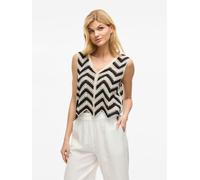 Vila - Bekleidung VISERILDA V-NECK S/L VEST/BFS - beige - Größe S