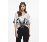 Vila - Bekleidung VIWENNIE V-NECK S/S KNIT T-SHIRT - weiß - Größe XS