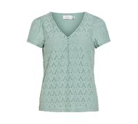 Vila Bluse "Viamalina" in Türkis - Größe M | Damen Blusen