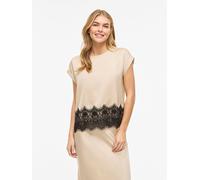 Vila Bluse "Viellette" in Beige - Größe 40 | Damen Blusen