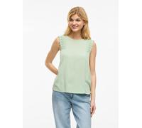 Vila Blusentop "Pernillu" in Hellgrün - Größe 44 | Damen Blusen