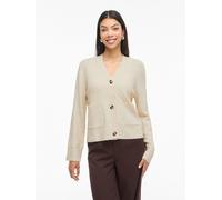 Vila Cardigan "Miraz" in Creme - Größe M | Damen Pullover Cardigans