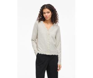 Vila Cardigan "Nikolina" in Hellgrau - Größe S | Damen Pullover Cardigans
