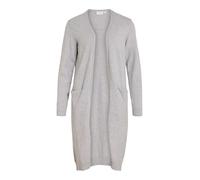 Vila Damen Strickjacke Viril Long L/S Knit Cardigan NOOS Grau Gr. M